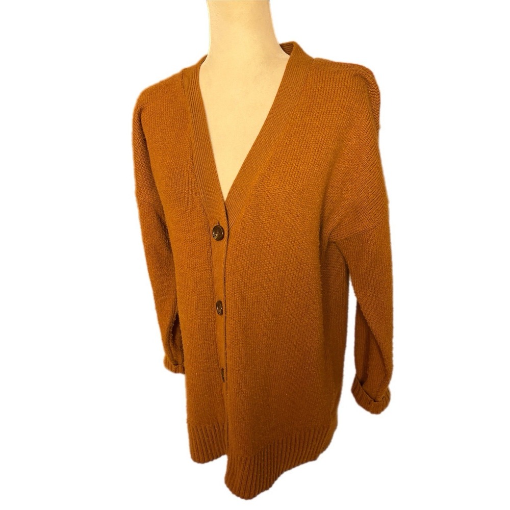 Smartwool Cozy Lodge Boyfriend Cardigan Womens Size S Acorn Heather Gorpcore - Picture 6 of 11